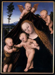 Madonna y el Niño con San Juan Bautista